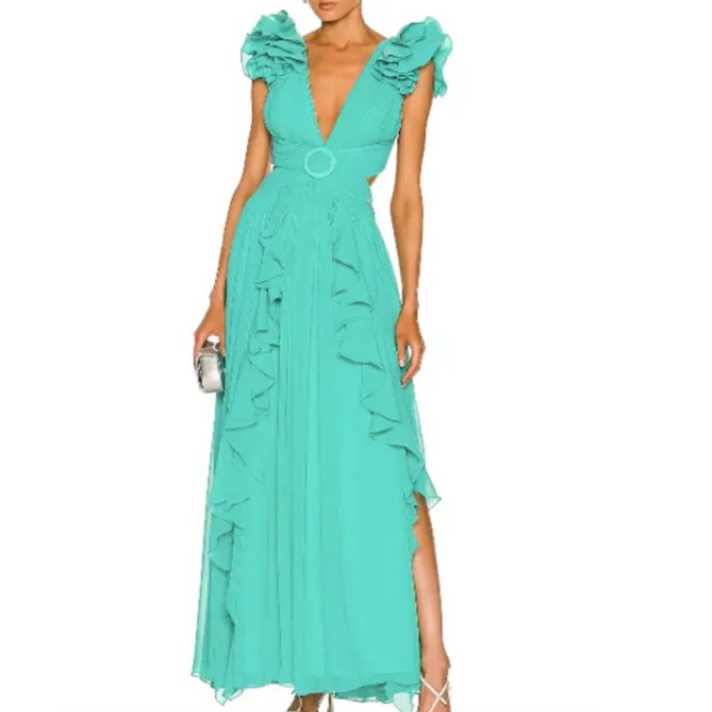 PatBo Flutter Sleeve Maxi Dress